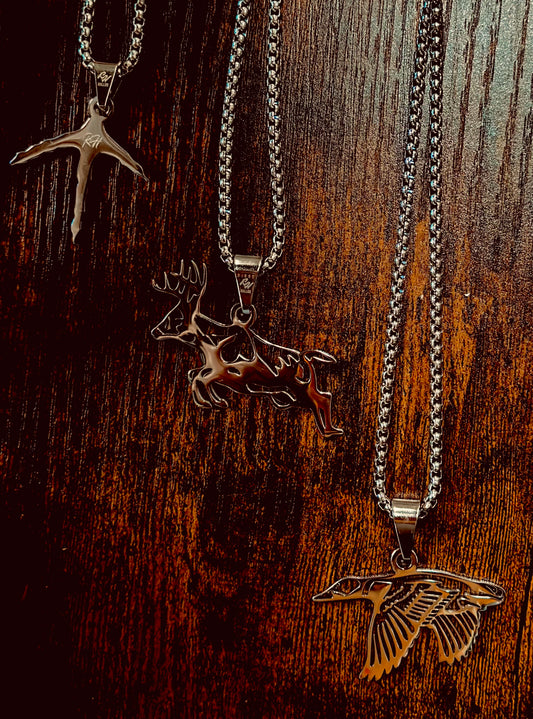 Men’s Necklace- Deer Pendant