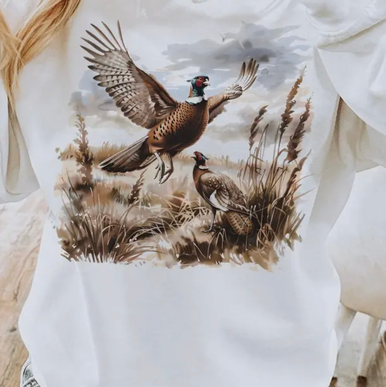 Women’s Pheasant Print Tee